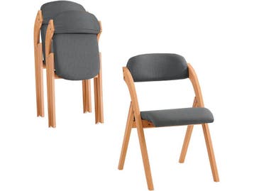 SoBuy FST92-SG - Klapstoel Set van 2 - Opvouwbaar met, Verzenden, Nieuw