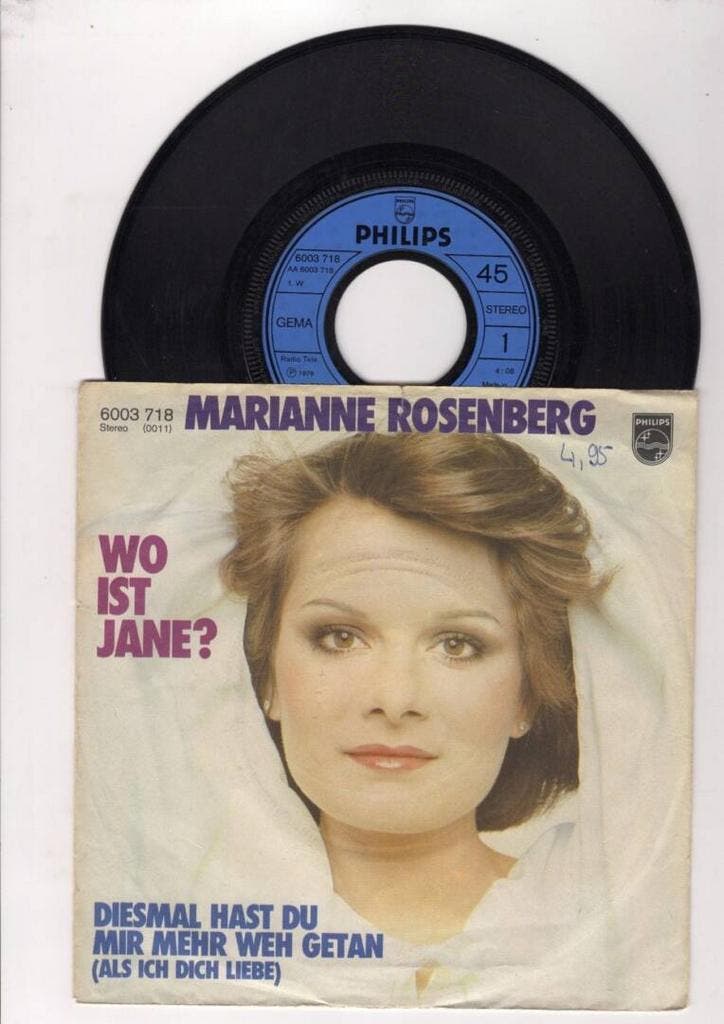 Marianne Rosenberg – Wo Ist Jane? / Diesmal Hast Du Mir Mehr, Cd's en Dvd's, Vinyl Singles, Ophalen of Verzenden