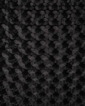 Stretch Velours Embossed Zwart, Hobby en Vrije tijd, Stoffen en Lappen, Zwart, Nieuw