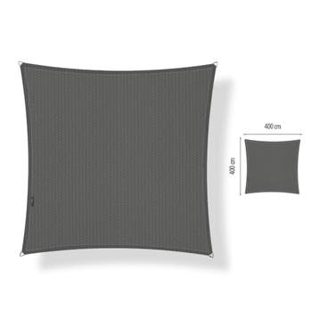 Schaduwdoek 4x4 vierkant Cool grey, Ophalen of Verzenden, Nieuw