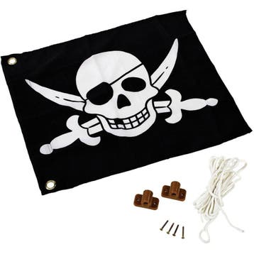 Piraten vlag met hijssysteem, Ophalen of Verzenden, Nieuw