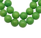 10 x edelsteen kraal van Mashan Jade appel groen 4mm gat:..., Ophalen of Verzenden, Nieuw, Kraal