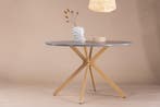 Eettafel - Stewie - 120 cm - Grijs - Jörn, Verzenden, Nieuw