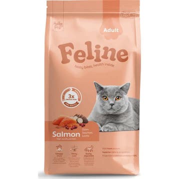 HobbyFirst Feline Kattenvoer Droog Adult Zalm 1,5 kg, Verzenden, Kat