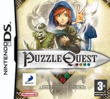 Puzzle Quest: Challenge of the Warlords (DS) 3DS, 3 spelers of meer, Ophalen of Verzenden, Zo goed als nieuw