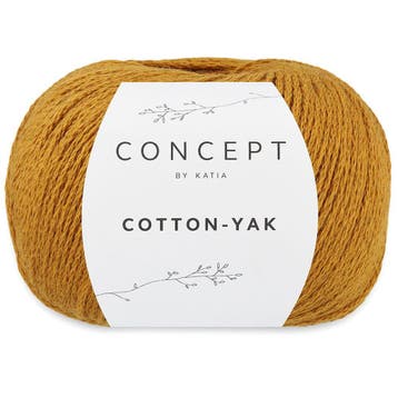 Katia Concept Cotton-Yak - 106 okergeel - Katoen / Jakwol, Ophalen of Verzenden, Nieuw