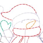 Kerst vloerlamp sneeuwpop 116cm incl. LED met timer IP44 -, Diversen, Kerst, Verzenden, Nieuw