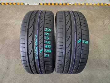 235/35/19 87Y N1 BRIDGESTONE ZOMERBANDEN 7,7MM PROFIEL 2X, Gebruikt, 235 mm, Band(en), Personenwagen