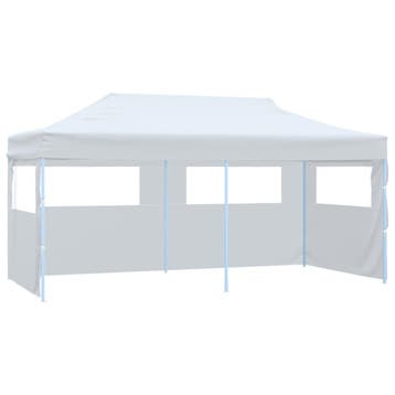 vidaXL Partytent pop-up met zijwanden 3x6 m staal wit, Tuin en Terras, Partytenten, Verzenden, Nieuw, Partytent