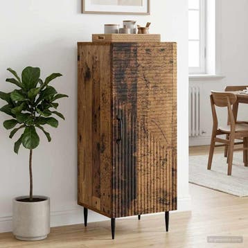 vidaXL Dressoir Oud hout 33 x 34,5 x 89,5 cm Bewerkt hout, Verzenden, Nieuw, Overige houtsoorten, Minder dan 50 cm