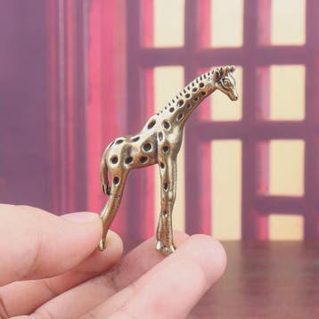 Koperen Giraffe Figuur - Decoratief Ornament voor Huis en Th