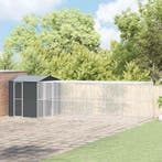 vidaXL Vogelkooi Antraciet 845 x 304 x 247 cm Gegalvaniseerd, Verzenden, Nieuw
