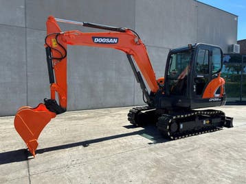 Veiling: Midigraafmachine Doosan DX55-9C Diesel 2018, Ophalen, Graafmachine