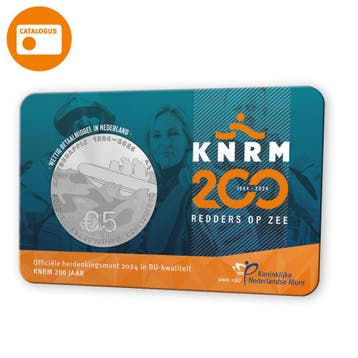 KNRM 200 jaar Vijfje 2024 BU-kwaliteit in coincard, Postzegels en Munten, Verzenden