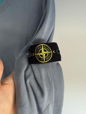 Stone Island Omkeerbare Trui – Grijsblauw/Turquoise – Maat M, Stone Island, Grijs, Gedragen, Verzenden