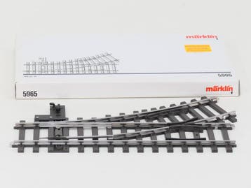 Märklin Spur1 5965 Wissel links, Met handbediening, R 600.., Overige typen, Ophalen of Verzenden, Zo goed als nieuw, Analoog