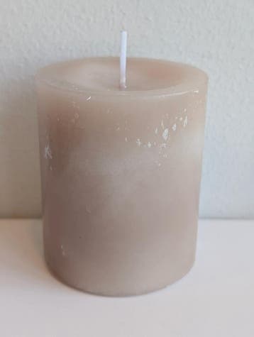 Trendkaars Kaars Zelfdovend Sahara Zand 70x60 mm per stuk, Ophalen of Verzenden, Nieuw