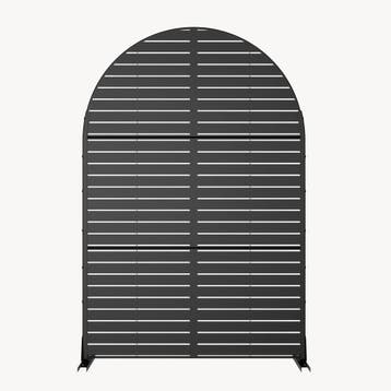 Tuinscherm Nodepp privacyscherm 180x120x40 cm zwart casa.pro, Verzenden, Nieuw