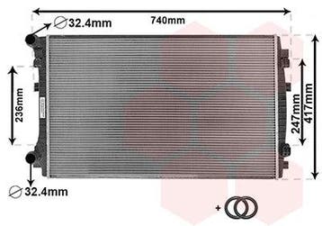 Audi A3 Radiator ovale buizen 1.0 TFSi / 1.2 TFSi HD / 1...., Ophalen of Verzenden, Nieuw, Audi
