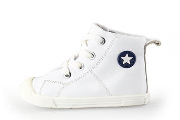Jopper Hoge sneakers Jongens in maat 24 Wit, Verzenden, Schoenen, Zo goed als nieuw, Jongen of Meisje