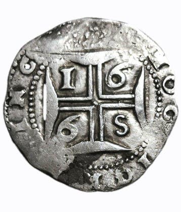 Portugal. Afonso VI (1656-1667). 200 Reis -Meio Cruzado 1665