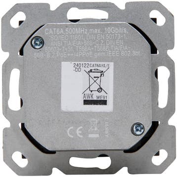 KOPP - UTP RJ45 Stopcontact - Athenis HK07 - Wandcontactdoos, Ophalen of Verzenden, Nieuw, Overige typen, Led