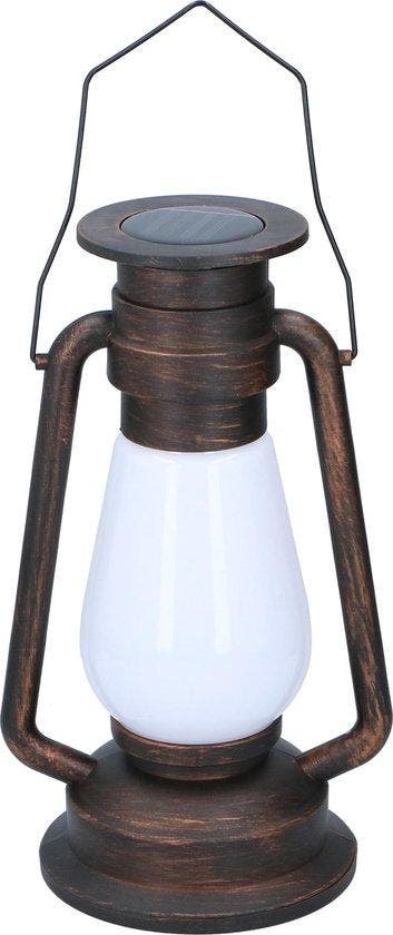 Grundig Solar Laterne Retro Tanzende Flammen 54 LED SMD, Nieuw