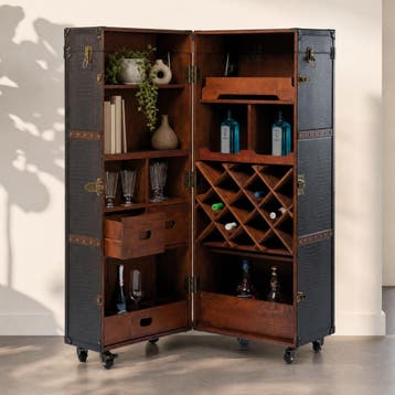 *WOONWINKEL* Vintage Luxe Wijnkast, Verzenden, Nieuw