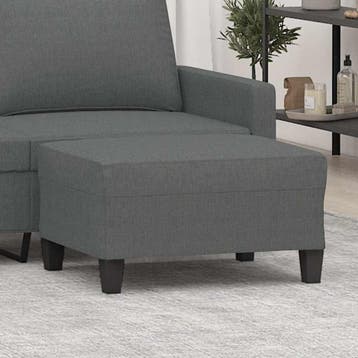 Hocker Modern Donkergrijs | Tweedekansje | OP=OP, 50 tot 75 cm, Ophalen of Verzenden, Zo goed als nieuw, Rechthoekig