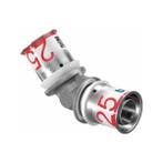 Uponor S-Press Plus perskoppeling Ø25x25 knie 45 graden, Verzenden, Nieuw