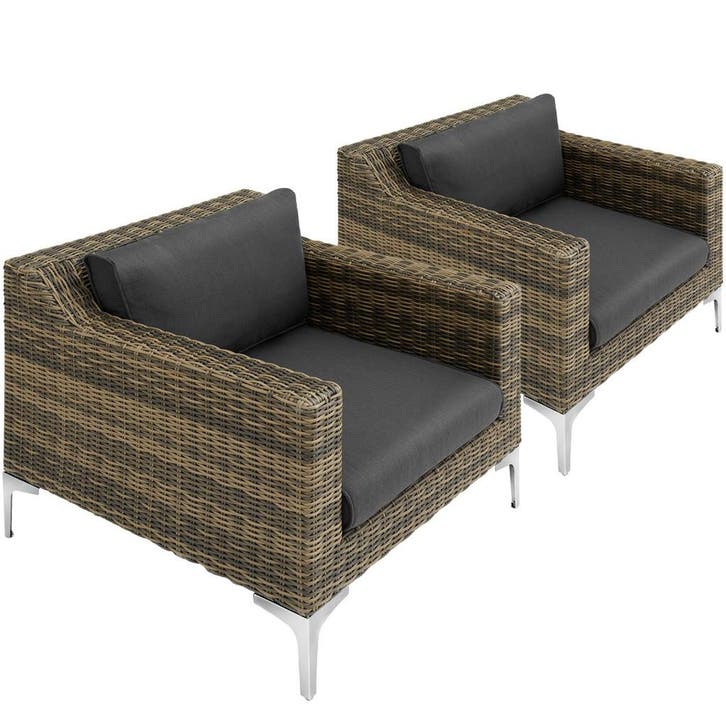Modulaire rotan set Villanova Aluminium Set 5 2-zits - gemêl, Tuin en Terras, Tuinsets en Loungesets, Verzenden