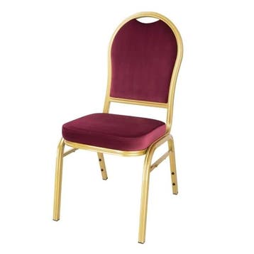 Regal stapelstoelen  | bordeauxrood  | 94 x 57 x 45 cm  |..., Verzenden, Nieuw in verpakking