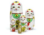 Detail Inc. - Pop Lucky Cat Matryoshka Set – Wooden Nesting