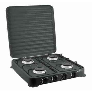 Brock Electronics 4-Pits Gaskookplaat – Draagbaar Camping, Ophalen of Verzenden, Nieuw