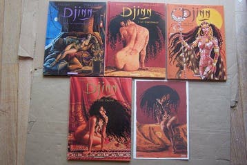 Djinn T2 + T3 + T9 + HS + ex-libris - 5x C - EO/Ré/TL - 5, Nieuw