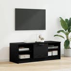 vidaXL TV-kast Zwart Eiken 102 x 35 x 36,5 cm Bewerkt hout, Huis en Inrichting, Kasten | Televisiemeubels, Minder dan 50 cm, Verzenden