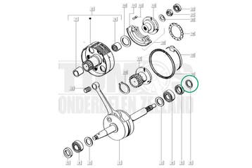 Tomos Opvulring shimring compleet motorblok set 6-delig A..., Ophalen of Verzenden, Nieuw, Tomos