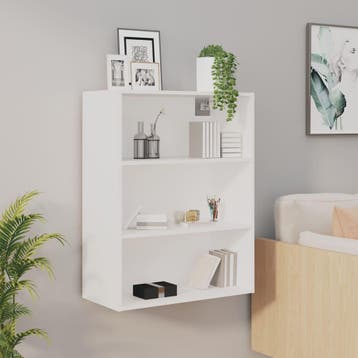 vidaXL Hangkast 69,5x32,5x90 cm wit, Huis en Inrichting, Verzenden, Nieuw, 50 tot 100 cm, Minder dan 100 cm