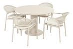 Hartman Taragona/Girona ronde stapelbare tuinset voor 4, Tuin en Terras, Tuinsets en Loungesets, Verzenden, Nieuw, Overige materialen