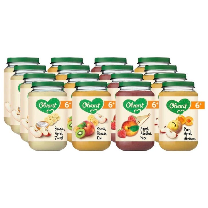 Olvarit 6+M Fruit Variatiemenu, Kinderen en Baby's, Babyvoeding en Toebehoren, Nieuw, Verzenden