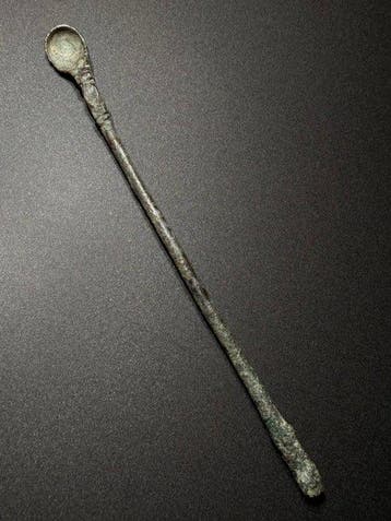Oud-Romeins Brons Intact Medisch Instrument - Lepel met een