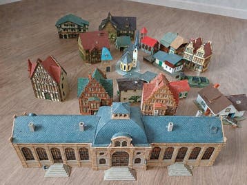 Vollmer, Faller H0 - Modeltreingebouwen (19) - Set gebouwen, Nieuw