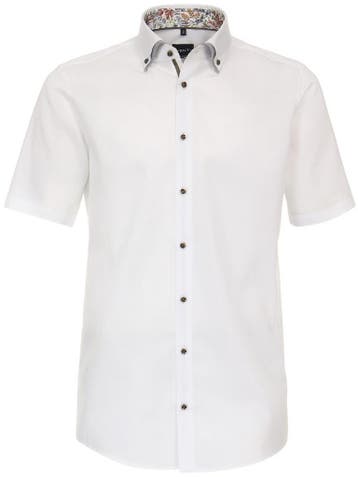 Wit Overhemd Korte Mouw Met Bloemen Print Venti, Verzenden, Nieuw, Wit
