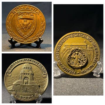 Penning - Lot of 3 European Bronze Medals - Romania Police