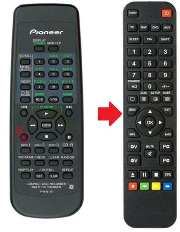 Pioneer PWW1171 afstandsbediening, Verzenden, Nieuw