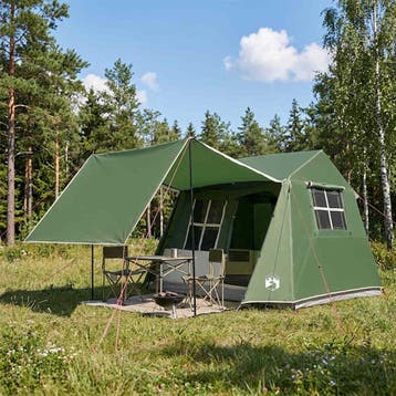vidaXL Tunneltent 275 x 240 x 200 cm Groen, Verzenden, Nieuw, Tot en met 2