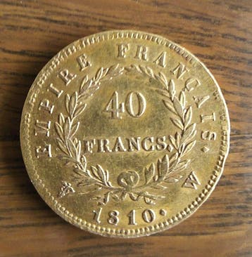 Frankrijk. Napoléon I (1804-1814). 40 Francs 1810-W, Lille