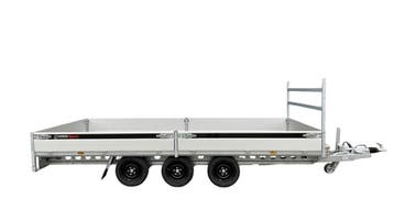 Henra Plateauwagen 703x222 3500Kg Tridem Plateauwagen, Ophalen of Verzenden, Nieuw