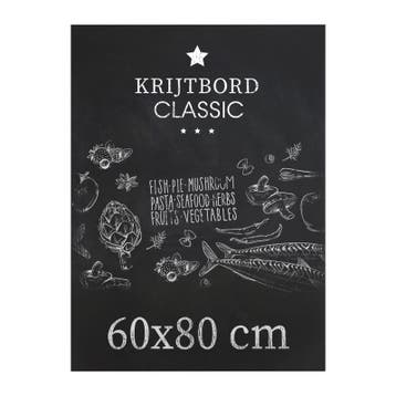 Krijtbord Classic 60x80 cm Verticaal, Nieuw in verpakking