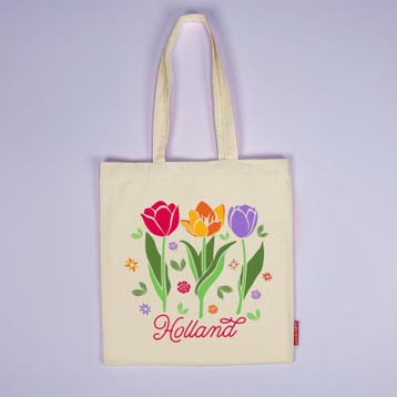 Tas katoen Love tulips Holland, Ophalen of Verzenden, Nieuw